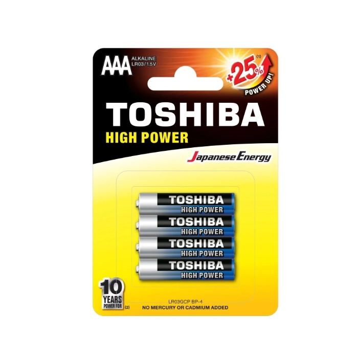 BATERIA TOSHIBA LR03 AAA 4SZT